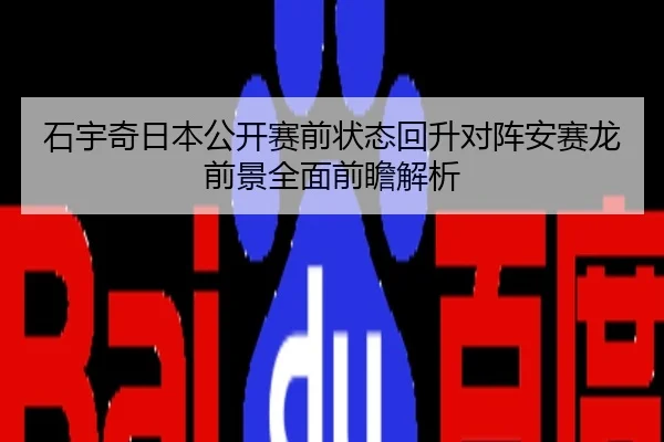 石宇奇日本公开赛前状态回升对阵安赛龙前景全面前瞻解析